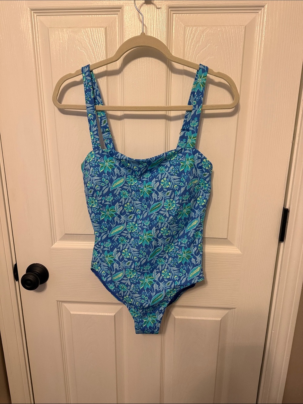 Women’s ' Blue Floral One-Piece Swimsuit